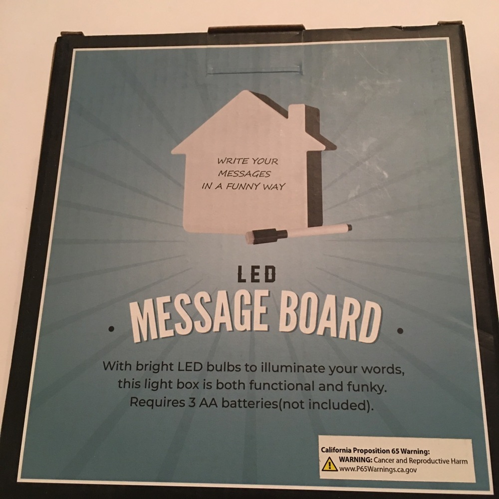 2X Original Fun Workshop Erasable LED Light Up Message Writing Board Illuminate